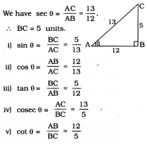 KSEEB SSLC Class 10 Maths Solutions Chapter 11 Introduction to Trigonometry Ex 11.1 8