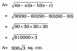 KSEEB Solutions for Class 9 Maths Chapter 8 Heron’s Formula Ex 8.1 2
