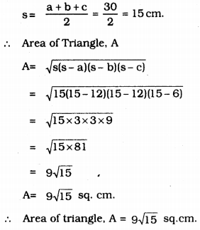 KSEEB Solutions for Class 9 Maths Chapter 8 Heron’s Formula Ex 8.1 9