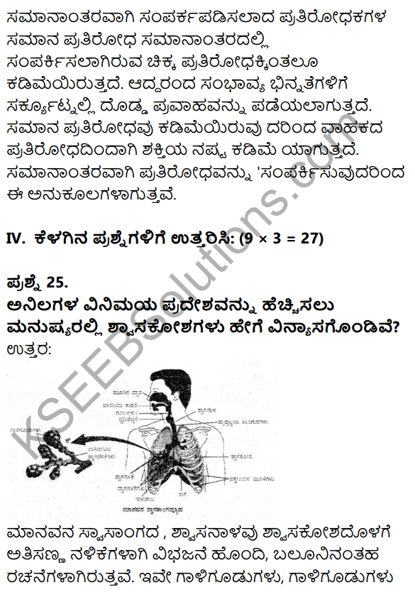 Karnataka SSLC Science Model Question Paper 1 in Kannada Medium - 14