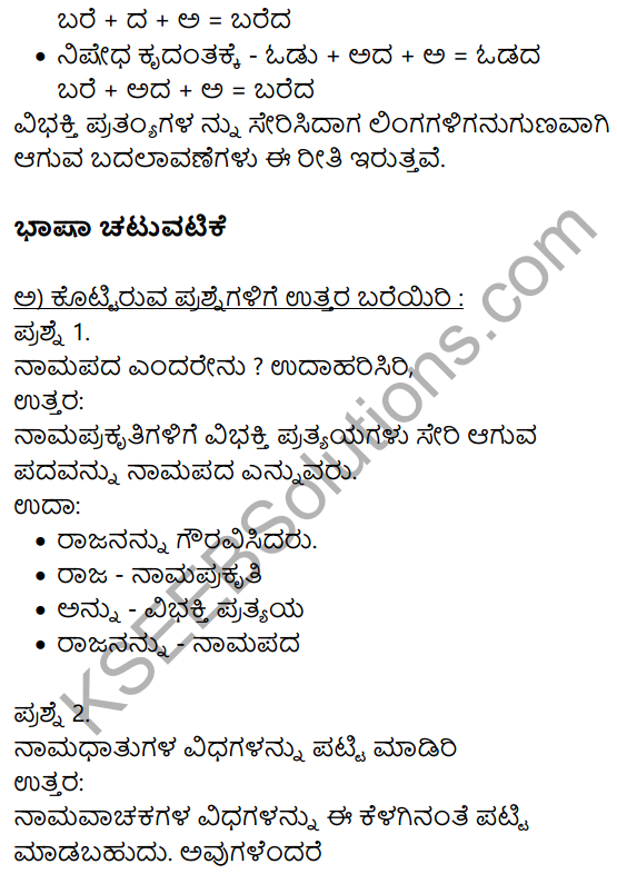 Siri Kannada Text Book Class 10 Solutions Gadya Chapter 8 Sukumara Swamiya Kate 14