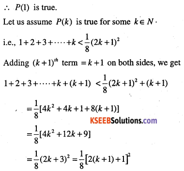 1st PUC Maths Question Bank Chapter 4 Principle of Mathematical Induction 39