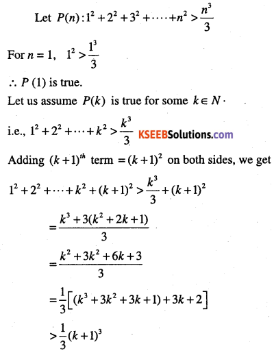 1st PUC Maths Question Bank Chapter 4 Principle of Mathematical Induction 40