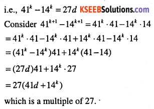 1st PUC Maths Question Bank Chapter 4 Principle of Mathematical Induction 43
