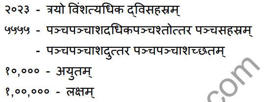 1st PUC Sanskrit Textbook Answers Vyakaran संख्याः 6