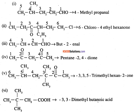 2nd PUC Chemistry Question Bank Chapter 12 Aldehydes, Ketones and Carboxylic Acids - 12