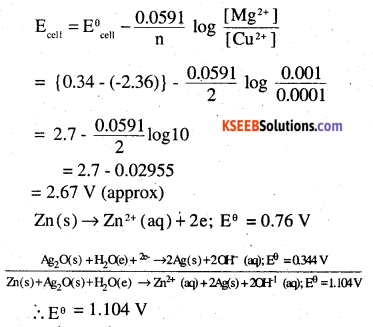 2nd PUC Chemistry Question Bank Chapter 3 Electrochemistry - 1