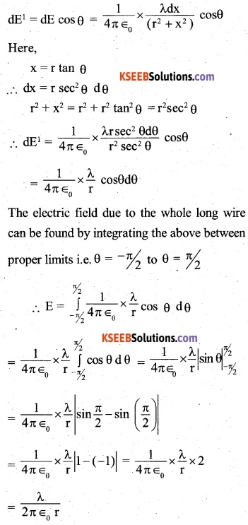 2nd PUC Physics Question Bank Chapter 1 Electric Charges and Fields 42