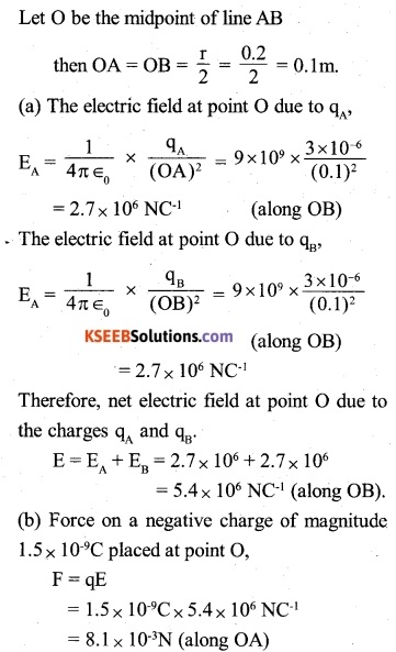 2nd PUC Physics Question Bank Chapter 1 Electric Charges and Fields 6