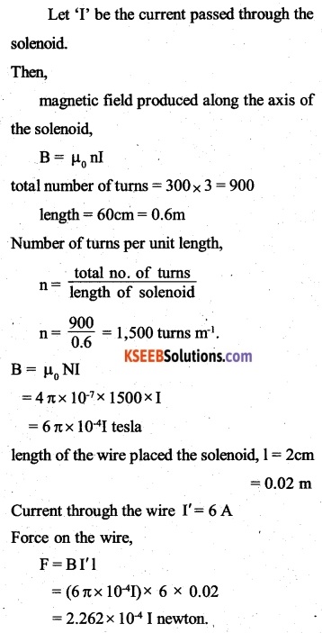 2nd PUC Physics Question Bank Chapter 4 Moving Charges and Magnetism 44