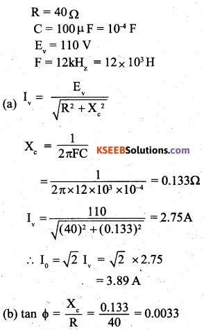 2nd PUC Physics Question Bank Chapter 7 Alternating Current 21