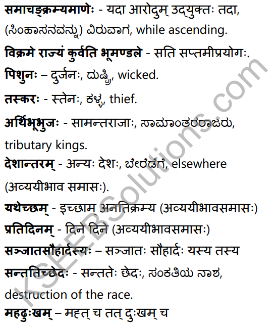 परेषामपि रक्ष जीवितम् Summary in Kannada and English 40