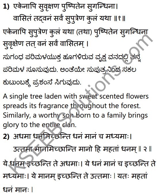 नीतिसारः Summary in Kannada and English 14