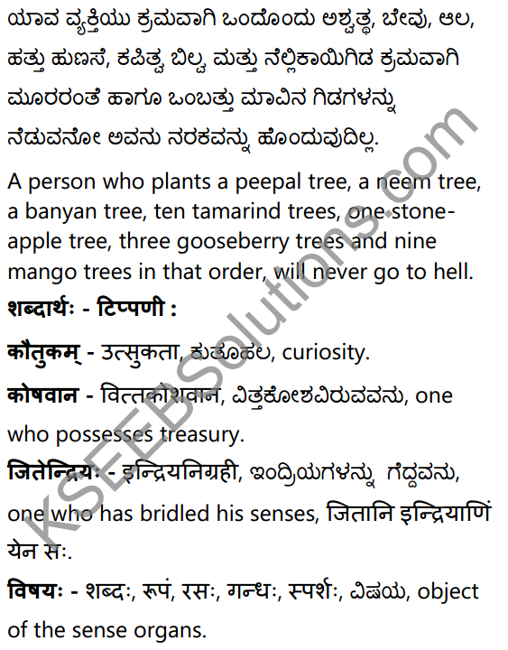 नीतिसारः Summary in Kannada and English 26