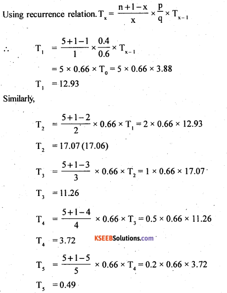 2nd PUC Statistics Question Bank Chapter 5 Theoretical Distribution - 118