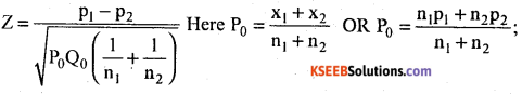 2nd PUC Statistics Question Bank Chapter 6 Statistical Inference - 11