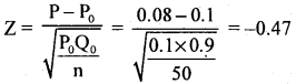 2nd PUC Statistics Question Bank Chapter 6 Statistical Inference - 52