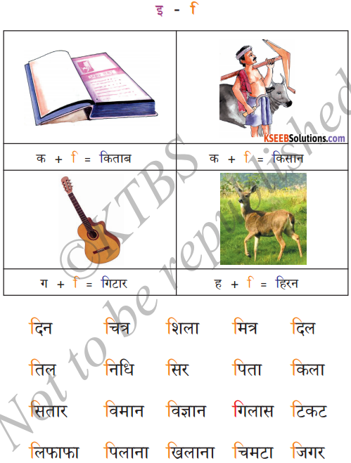 KSEEB Solutions for Class 6 Hindi Chapter 4 स्वर और उनकी मात्राएँ 2