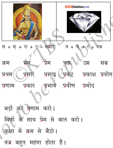 KSEEB Solutions for Class 6 Hindi Chapter 5 'र' की मात्राएँ रेफपदेन 7