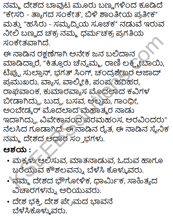 Nanna Desha Nanna Jana Summary in Kannada 12