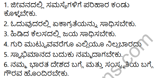 Tili Kannada Text Book Class 5 Solutions Gadya Chapter 6 Dheera Balaka Narendra 10