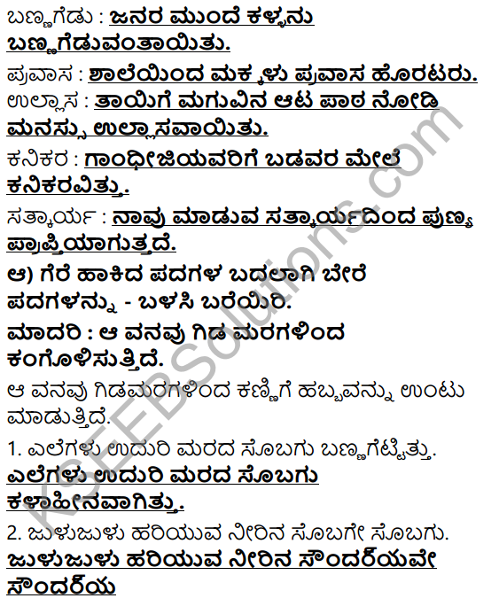 Tili Kannada Text Book Class 6 Solutions Gadya Chapter 2 Kugutide Pakshi 7