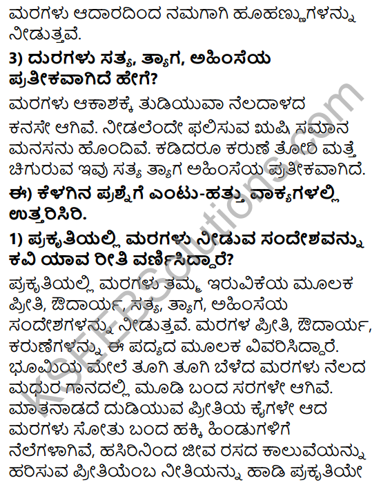 Tili Kannada Text Book Class 8 Solutions Padya Chapter 5 Tugi Tugi Maragale 4