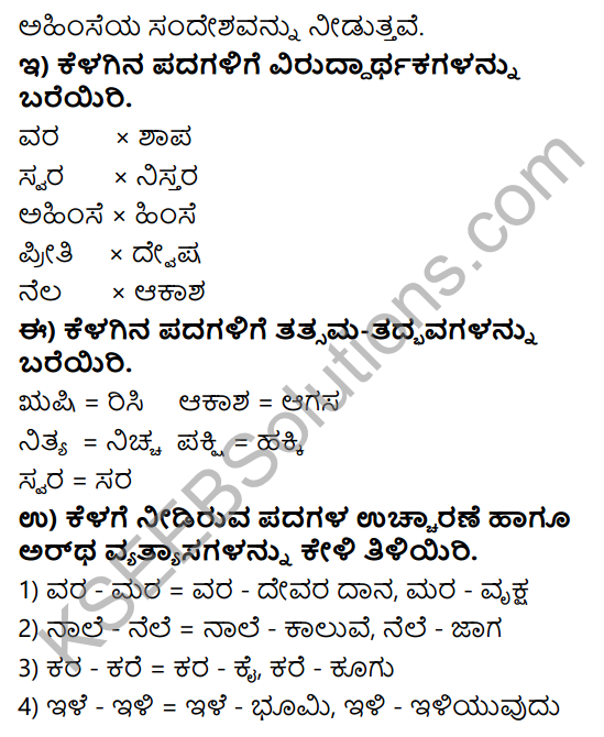 Tili Kannada Text Book Class 8 Solutions Padya Chapter 5 Tugi Tugi Maragale 8