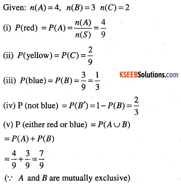 1st PUC Maths Question Bank Chapter 16 Probability 13