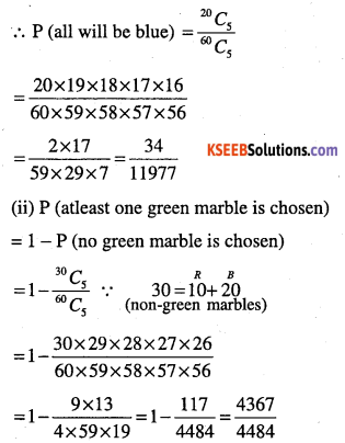 1st PUC Maths Question Bank Chapter 16 Probability 17