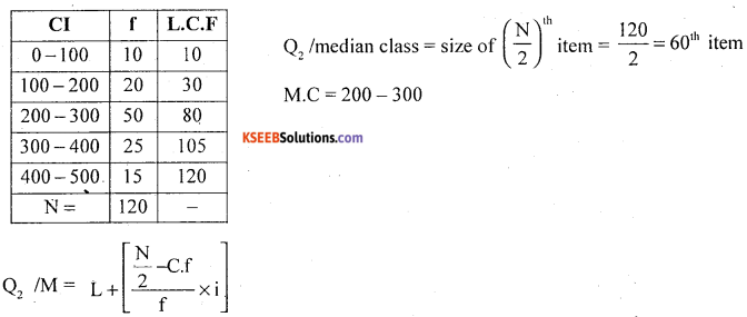1st PUC Statistics Model Question Paper 4 with Answers - 37