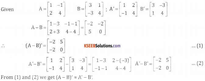 2nd PUC Basic Maths Question Bank Chapter 1 Matrices and Determinants Ex 1.1 - 15