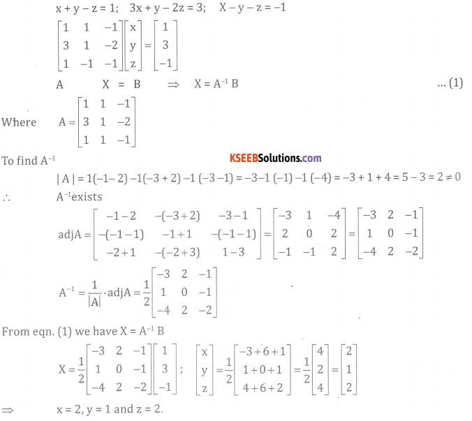 2nd PUC Basic Maths Question Bank Chapter 1 Matrices and Determinants Ex 1.7 - 8