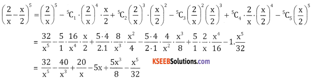 2nd PUC Basic Maths Question Bank Chapter 4 Binomial Theorem Ex 4.1 - 2