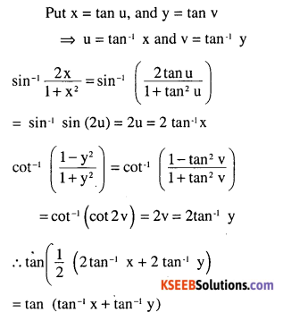 2nd PUC Maths Question Bank Chapter 2 Inverse Trigonometric Functions Ex 2.2 12