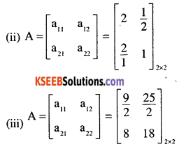 2nd PUC Maths Question Bank Chapter 3 Matrices Ex 3.1 2