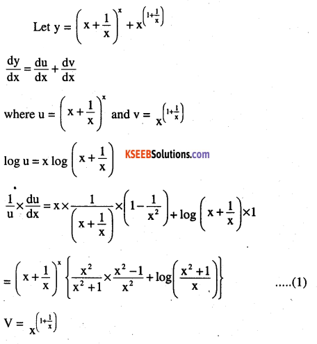 2nd PUC Maths Question Bank Chapter 5 Continuity and Differentiability Ex 5.5.8