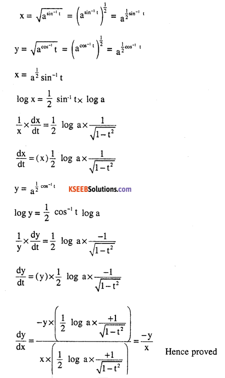 2nd PUC Maths Question Bank Chapter 5 Continuity and Differentiability Ex 5.6.13