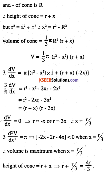 2nd PUC Maths Question Bank Chapter 6 Application of Derivatives Miscellaneous Exercise 26
