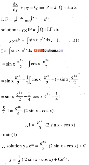 2nd PUC Maths Question Bank Chapter 9 Differential Equations Ex 9.6.1