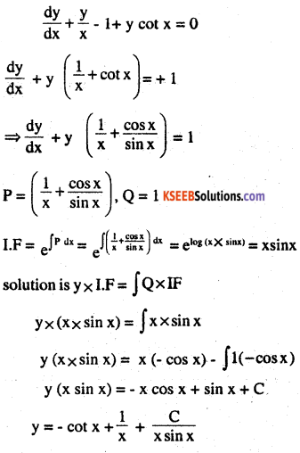 2nd PUC Maths Question Bank Chapter 9 Differential Equations Ex 9.6.10