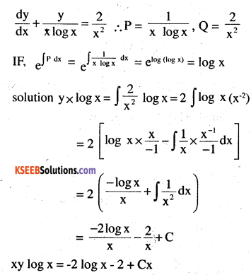 2nd PUC Maths Question Bank Chapter 9 Differential Equations Ex 9.6.8