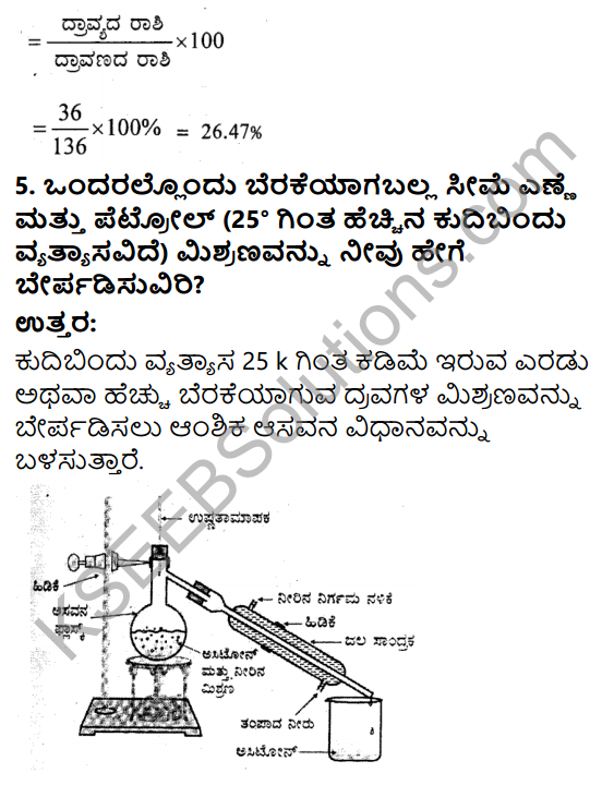 KSEEB Solutions for Class 9 Science Chapter 2 Namma Suttamuttalina Dravyavu Suddhave 3