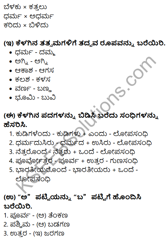 Nudi Kannada Text Book Class 10 Solutions Chapter 4 Bhumitaya Kudigalu 11