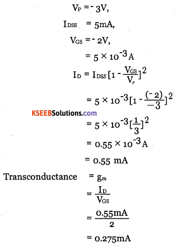 2nd PUC Electronics Question Bank Chapter 1 Field Effect Transistor (FET) 17