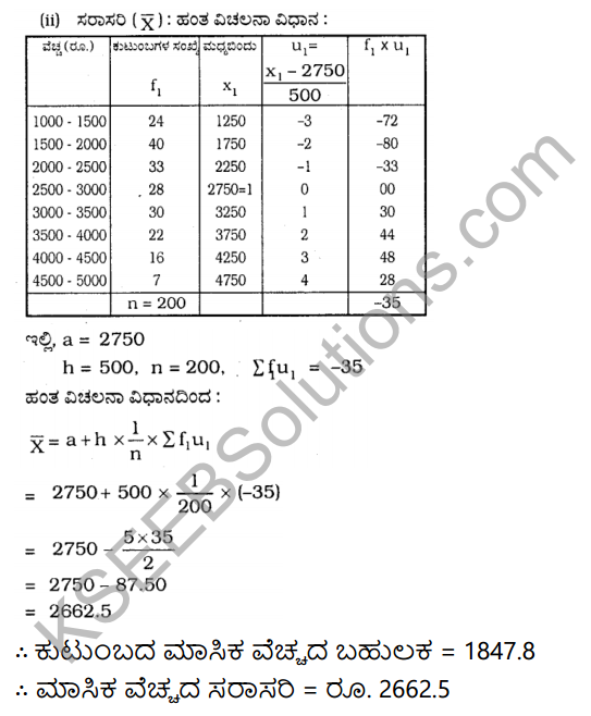 KSEEB Solutions for Class 10 Maths Chapter 13 Statistics Ex 13.2 in Kannada 5