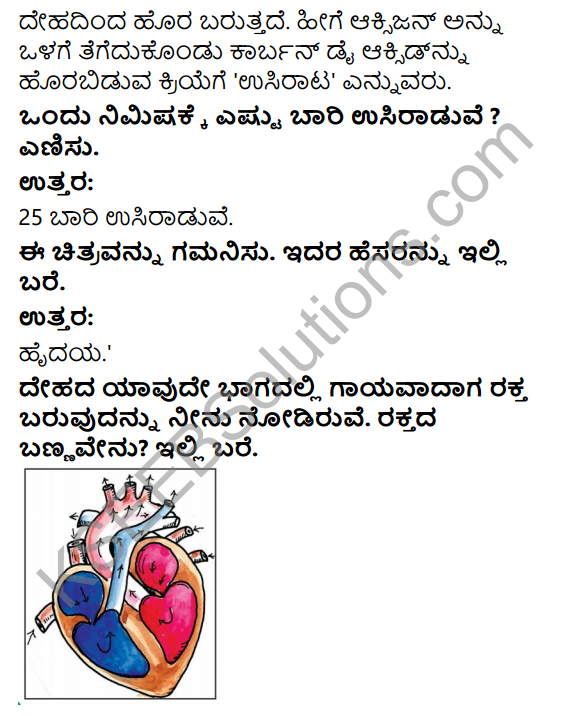 KSEEB Solutions for Class 4 EVS Chapter 13 Our Body - A Wonderful Machine in Kannada 3