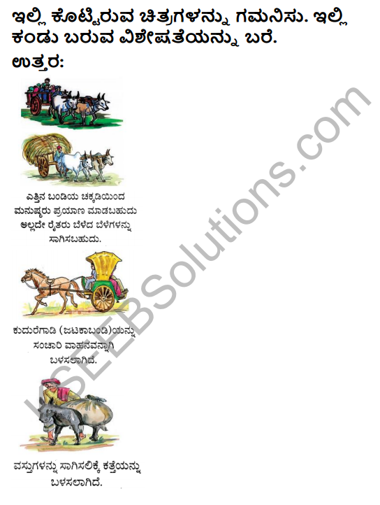 KSEEB Solutions for Class 4 EVS Chapter 15 Transport and Communication in Kannada 1