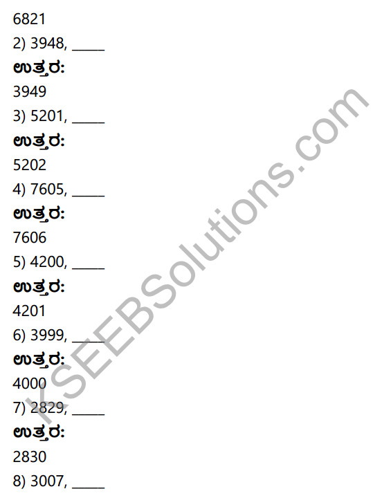 KSEEB Solutions for Class 4 Maths Chapter 2 Numbers in Kannada 7