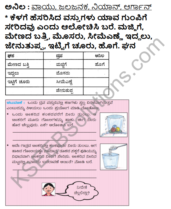 KSEEB Solutions for Class 5 EVS Chapter 11 Nature of Matter in Kannada 4